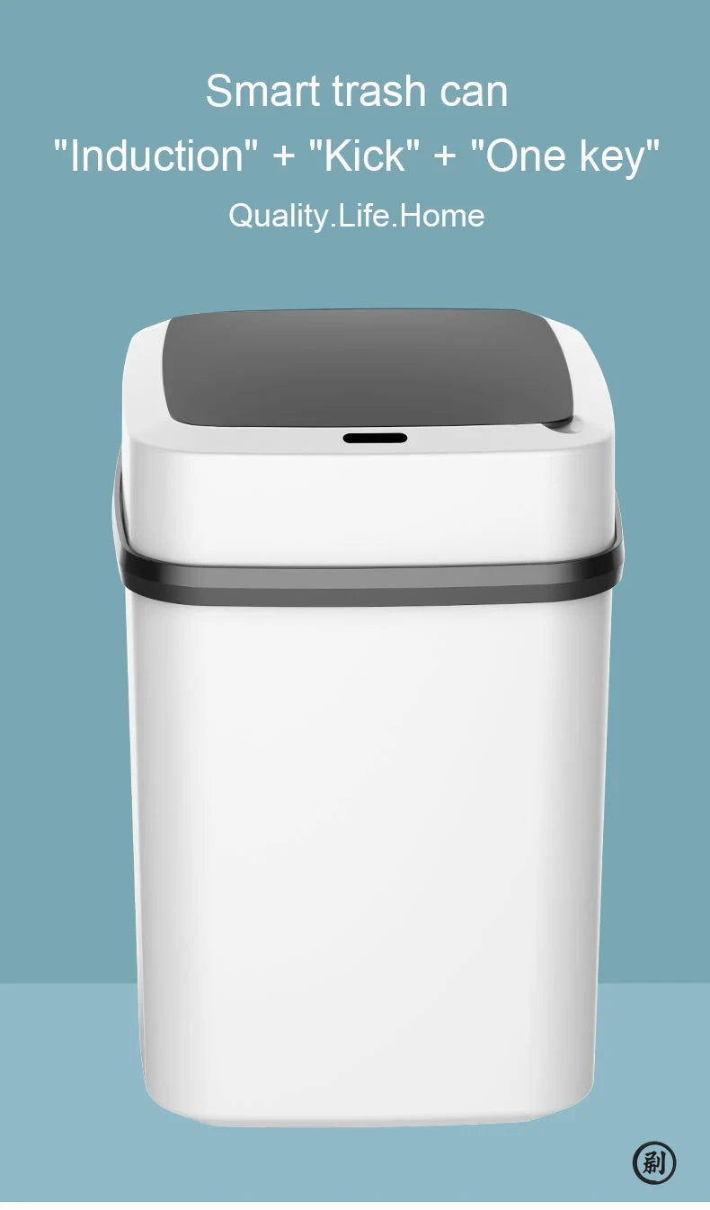 Kitchen Trash Bin 13L Bathroom Touch Trash