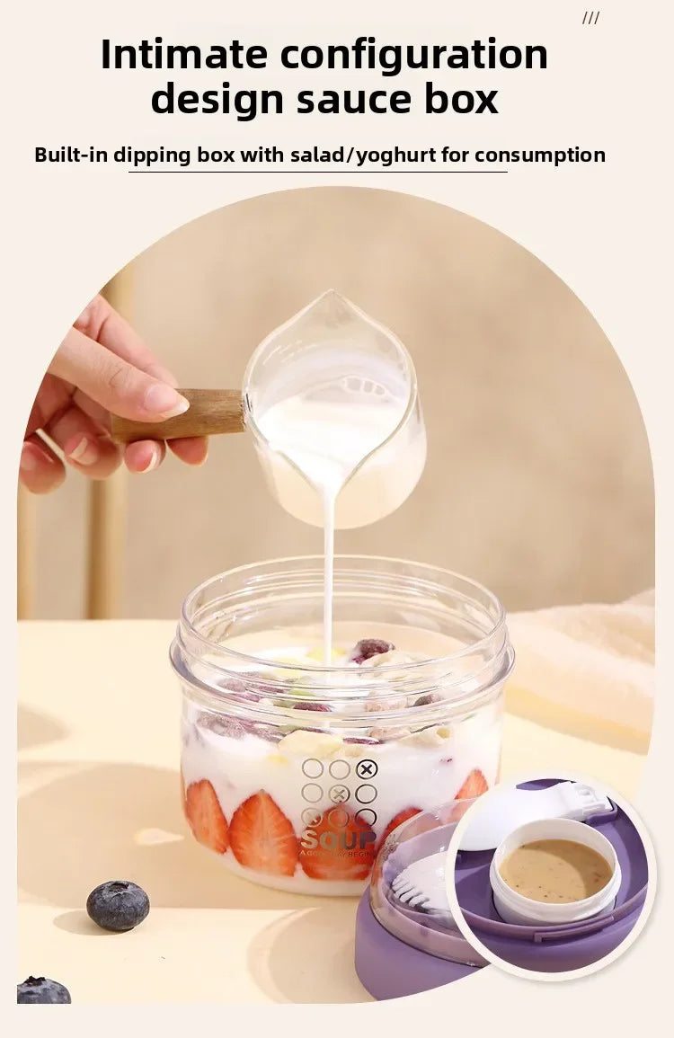 650ml Portable Handheld Breakfast Cup Yogurt