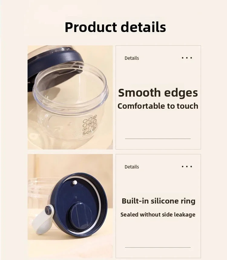 650ml Portable Handheld Breakfast Cup Yogurt