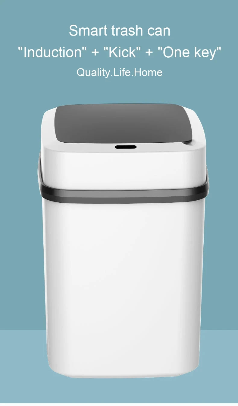 Kitchen Trash Bin 13L Bathroom Touch Trash