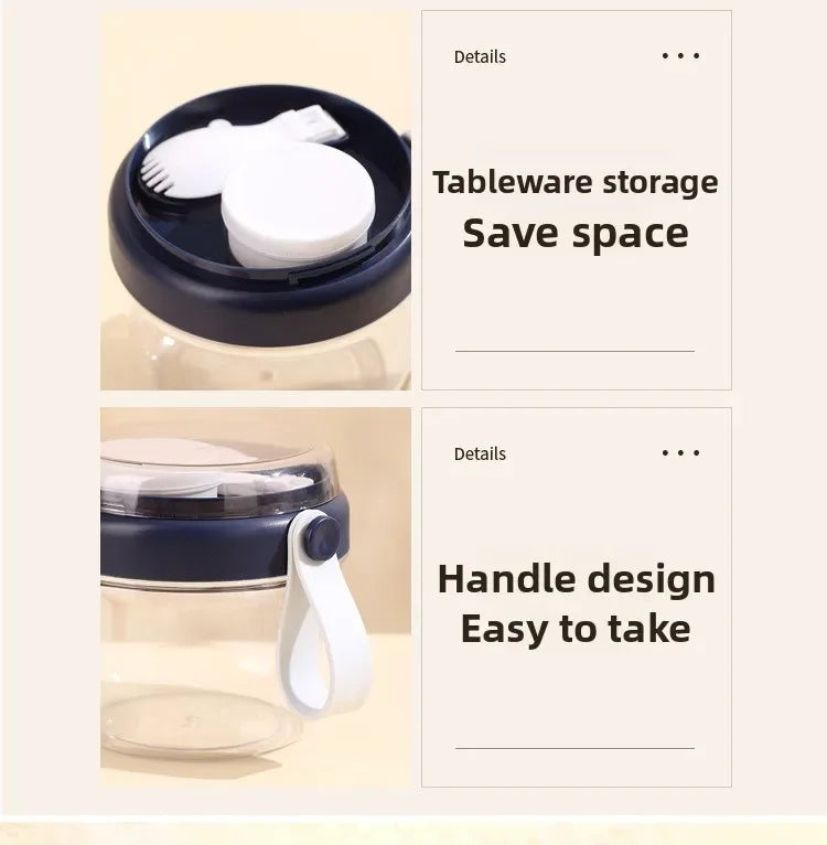 650ml Portable Handheld Breakfast Cup Yogurt