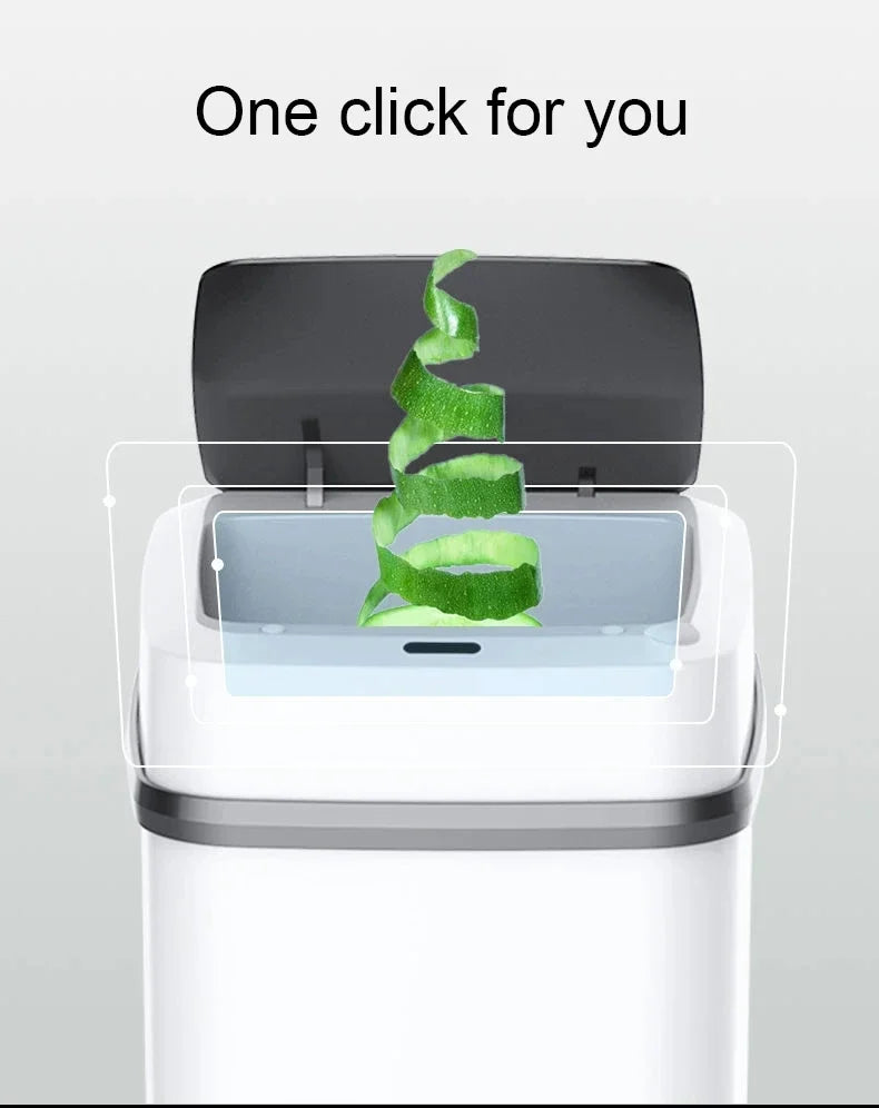 Kitchen Trash Bin 13L Bathroom Touch Trash